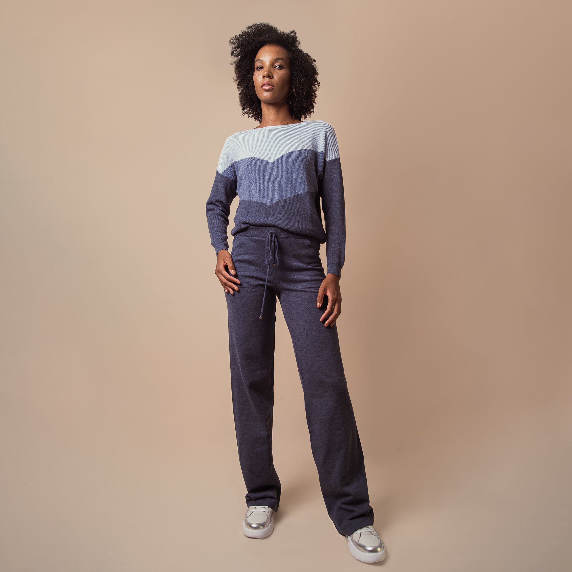 Contunto Jacquard Tricot Feminino - Michele Tricot