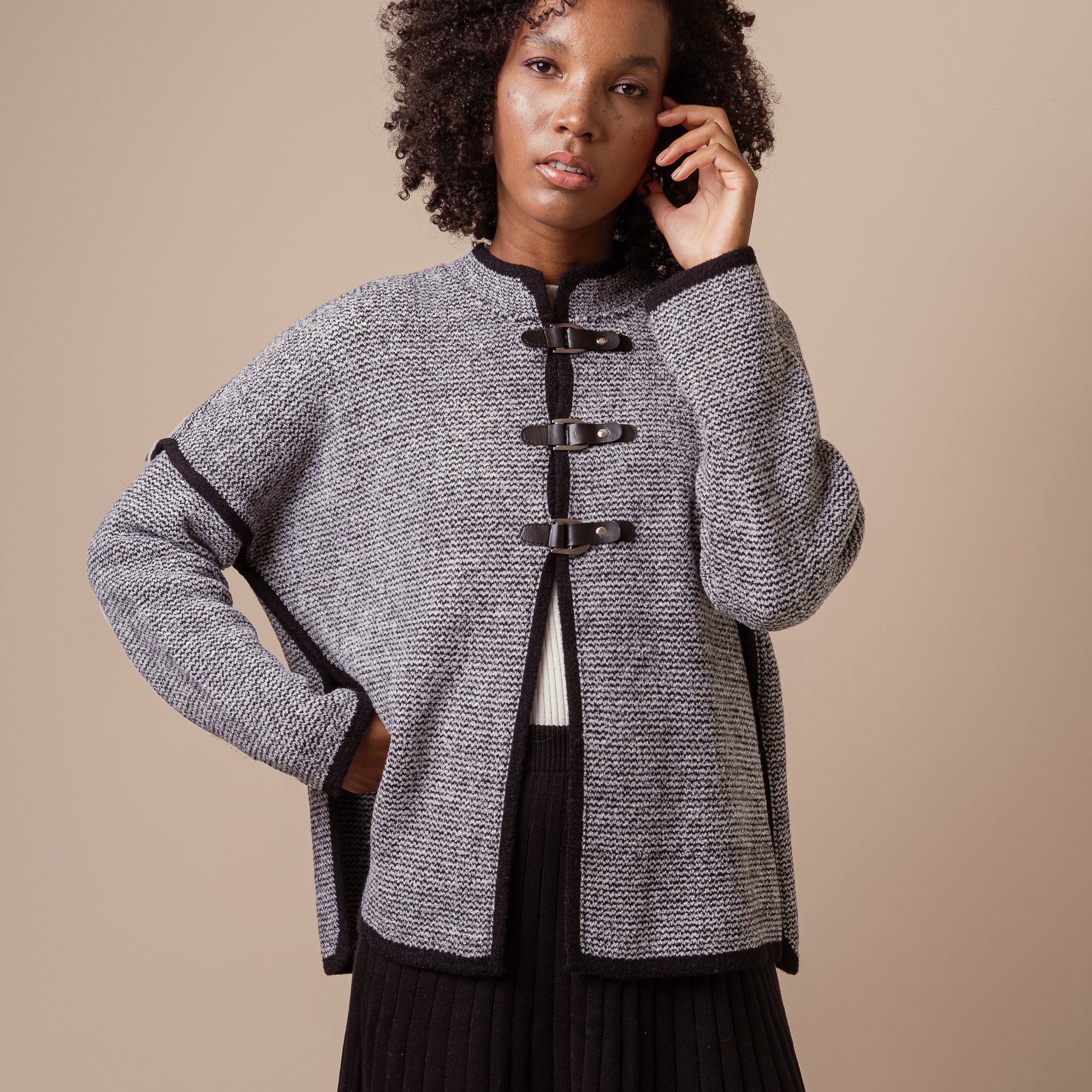 NOMINATE Kelly Lady M 半袖 ジャケッ theory Casaco Lapela Tricot Feminina - Michele Tricot