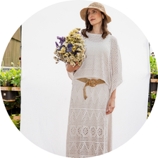 24 saia midi tricot feminina