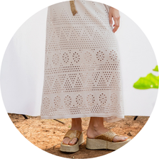 28 saia midi tricot feminina