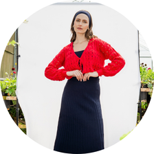 29 saia midi tricot feminina