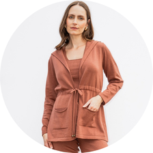 36 saia midi tricot feminina