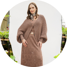 38 saia midi tricot feminina