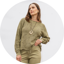 46 saia midi tricot feminina